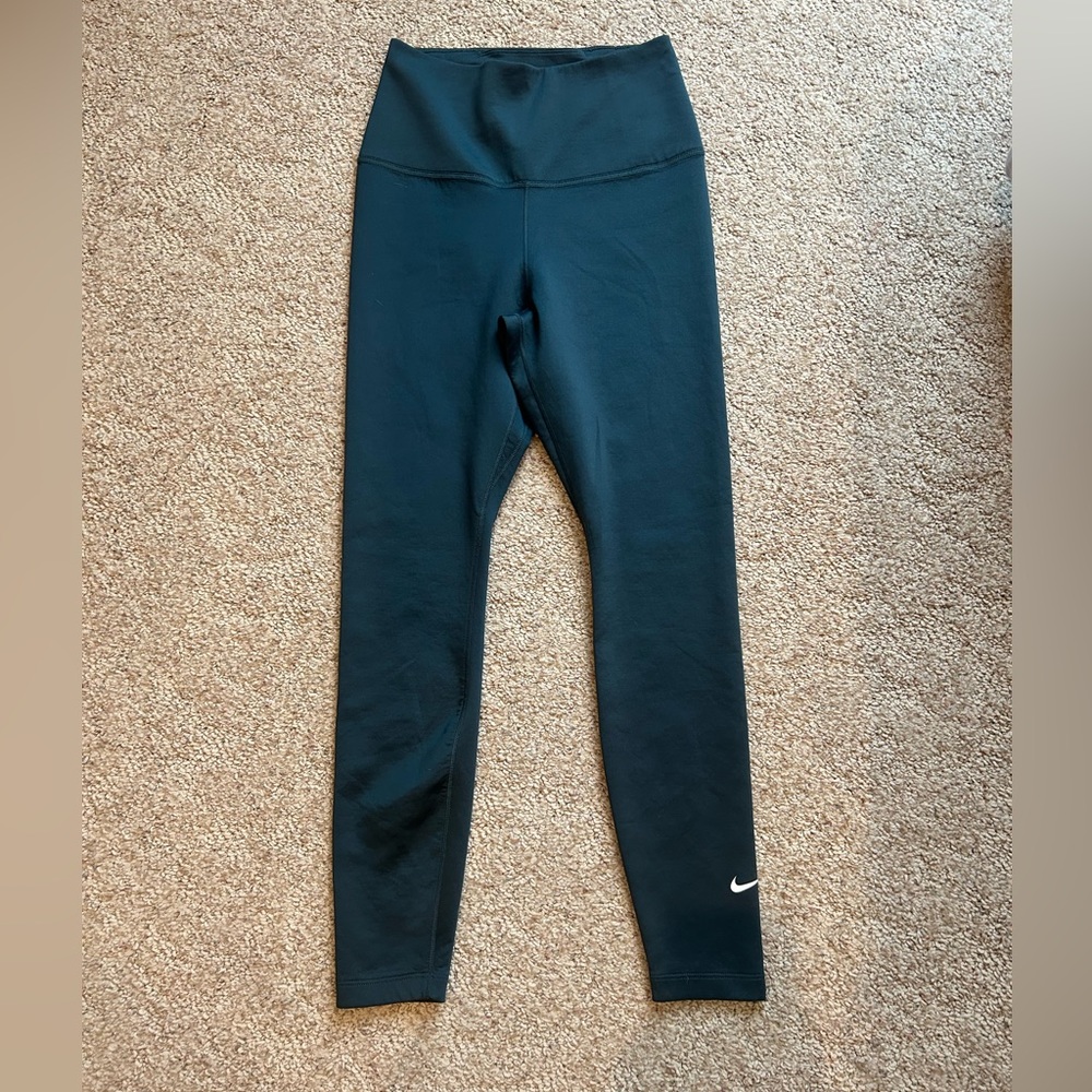 Nike Therma Fit Leggings Dark Blue / Green